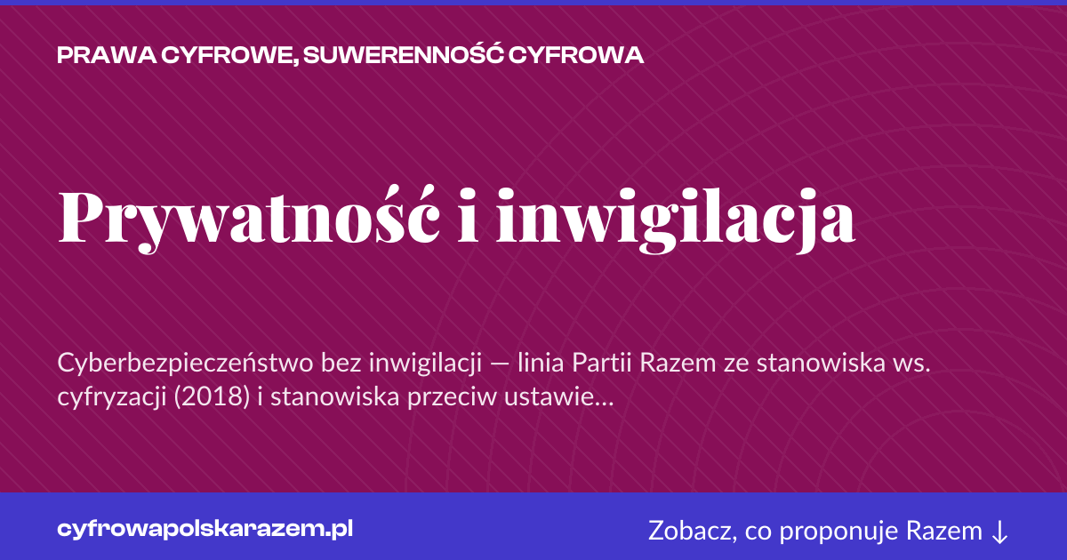 Karta social do udostępnienia: Prywatność i inwigilacja