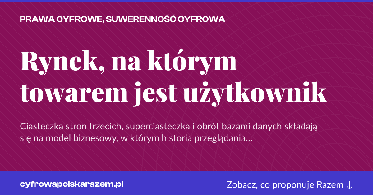 Karta social do udostępnienia: Rynek, na którym towarem jest użytkownik